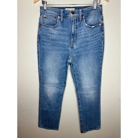Madewell Women's Size 27 Blue Slim Demi Boot Jeans EUC - Picture 1 of 6